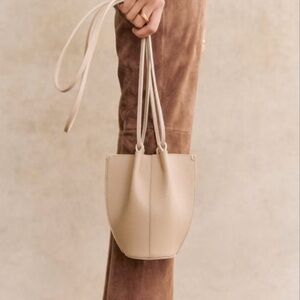 Sezane Nano Romie bag - smooth sandstone (rare find!)